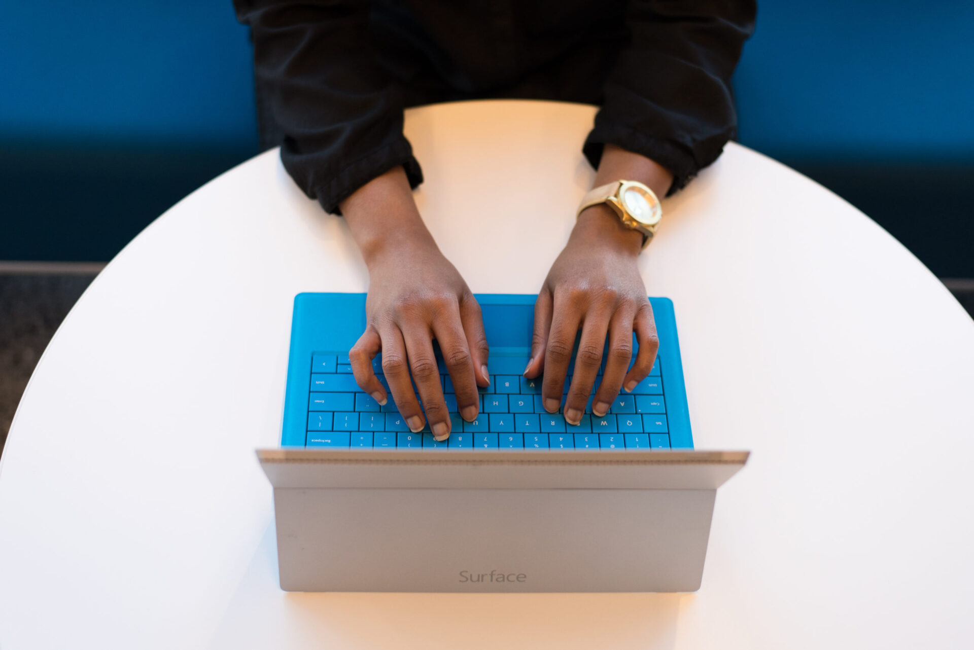 Canva – Person Typing on a Laptop